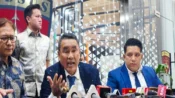 Hotman Paris memberikan keterangan kepada media terkait kasus Febrie Adriansyah.