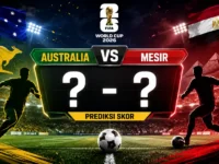 Prediksi skor Australia vs Mesir di babak 32 besar Piala Dunia 2026.