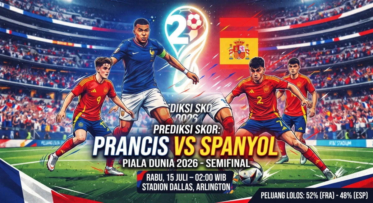 Prediksi Skor Prancis vs Spanyol Semifinal Piala Dunia 2026: Analisis & Susunan Pemain