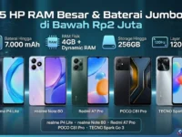 5 rekomendasi HP RAM besar dan baterai jumbo di bawah Rp2 juta