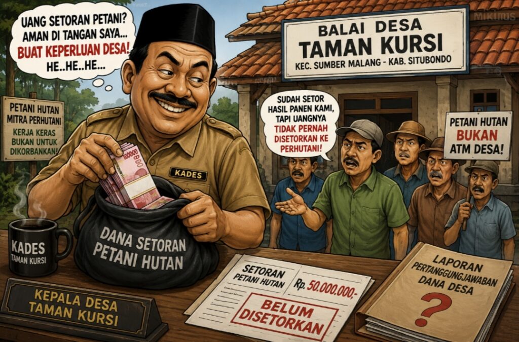 Ketua TRABAS Siap Selidiki Dugaan Penggelapan Dana Setoran Petani Hutan Dipakai Kades Taman Kursi, Jogo Santoso