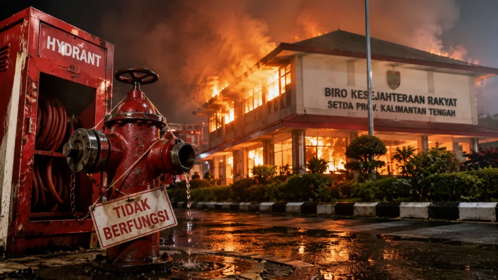 Hydrant Kantor Gubernur Kalteng Tak Berfungsi, Pemprov Evaluasi