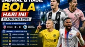 Jadwal dan hasil bola hari ini 11 Agustus 2026