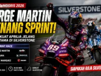 Jorge Martin memimpin Sprint MotoGP Inggris 2026 di Sirkuit Silverstone