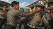 Ilustrasi insiden yang melibatkan perwira Polresta Palangka Raya dan Kasat Lantas.