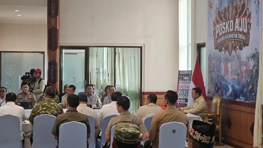 Prabowo Tiba di Palangka Raya, Penanganan Karhutla Kalteng Naik Level