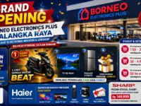 Promo grand opening Haier di Borneo Electronics Plus Palangka Raya dengan hadiah elektronik