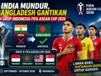Timnas Indonesia menghadapi perubahan komposisi Grup A FIFA ASEAN Cup 2026 setelah Bangladesh menggantikan India