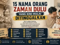 Ilustrasi nama orang zaman dulu yang kini mulai jarang digunakan