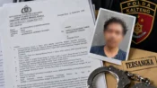 Dokumen penetapan tersangka kasus dugaan pemerasan yang ditangani Ditreskrimsus Polda Kalimantan Tengah