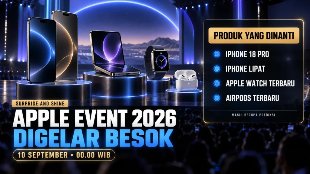 Apple Event 2026 Tayang Dini Hari, iPhone Lipat Segera Meluncur?