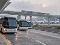 Bus dan kereta gratis disiapkan bagi penumpang yang penerbangannya dialihkan dari Bandara Soekarno-Hatta.