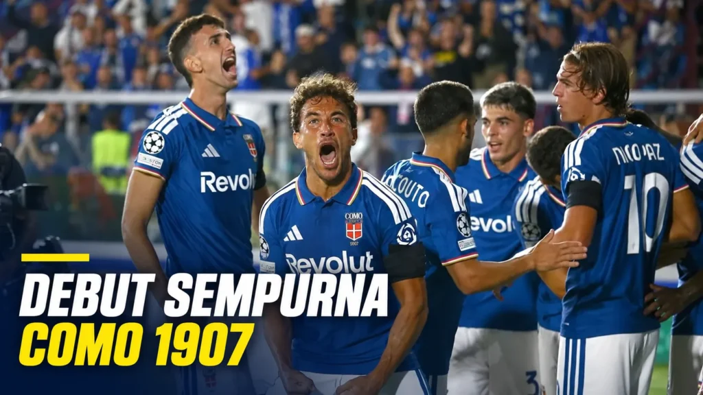Como 1907 Milik Pengusaha Indonesia Menang 4-1 di Liga Champions