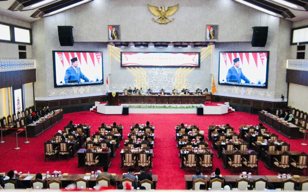 DPRD Kalteng Gelar Paripurna Khusus Dengarkan Pidato Prabowo