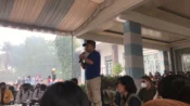 Gubernur Agustiar Sabran menghadiri pembagian bantuan pangan karhutla kepada 3.000 mahasiswa Palangka Raya