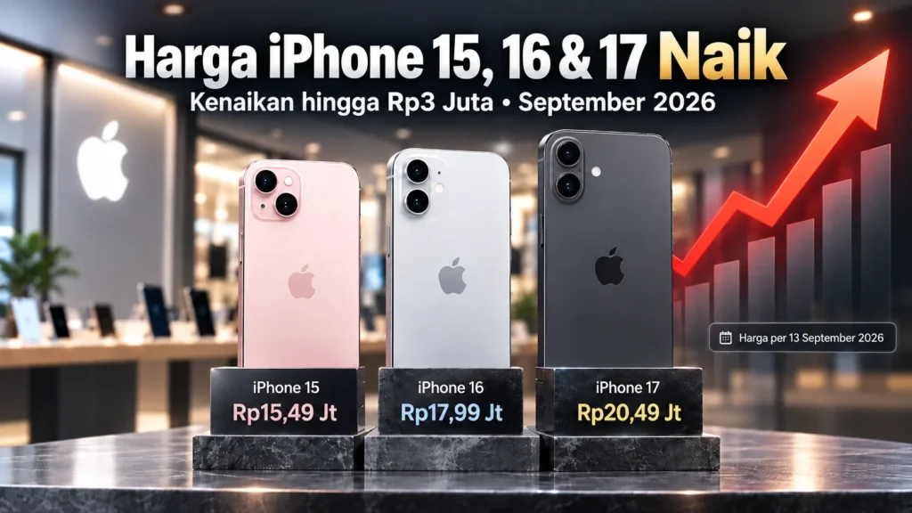 Harga iPhone 15, 16 dan 17 Mendadak Naik, Ada Apa?