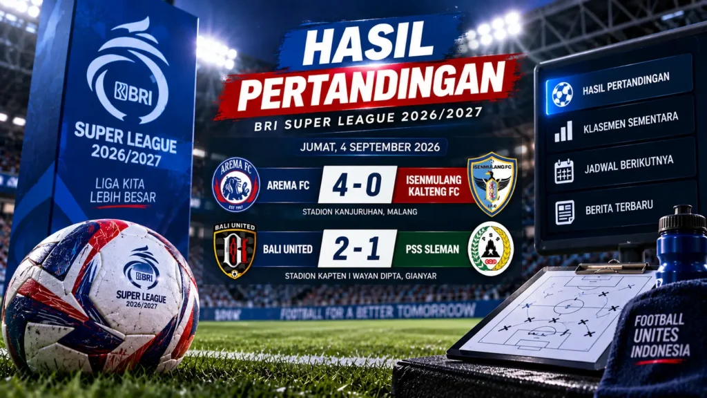 Hasil BRI Super League Terbaru: Isenmulang Kalah 0-4, Ini Jadwal Berikutnya