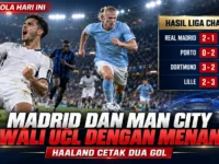 Hasil pertandingan sepak bola 9 September 2026 mencatat kemenangan Real Madrid dan Manchester City