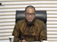 Plt Direktur Penyidikan KPK Achmad Taufik Husein saat konferensi pers OTT kasus HGB ATR/BPN dan Summarecon di Gedung Merah Putih KPK.