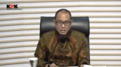 Plt Direktur Penyidikan KPK Achmad Taufik Husein saat konferensi pers OTT kasus HGB ATR/BPN dan Summarecon di Gedung Merah Putih KPK.