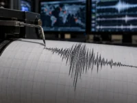 Ilustrasi Seismograf menampilkan grafik gempa M4,7 di laut utara Ruteng Manggarai NTT pada 16 September 2026