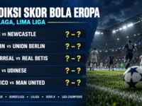 Ilustrasi prediksi skor bola eropa Premier League, Bundesliga, LaLiga, Serie A, dan Liga Champions
