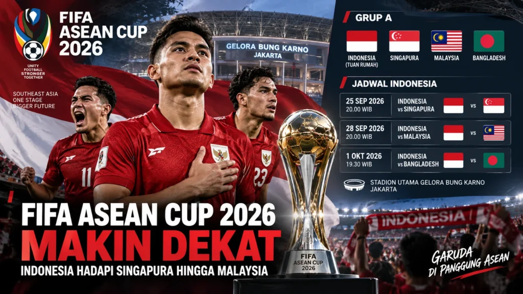 FIFA ASEAN Cup 2026 Makin Dekat, Ini Jadwal Timnas Indonesia