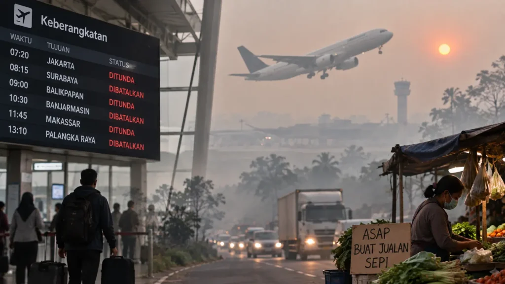 Karhutla Mulai Tekan Ekonomi Kalimantan, Transportasi hingga Produktivitas Terganggu