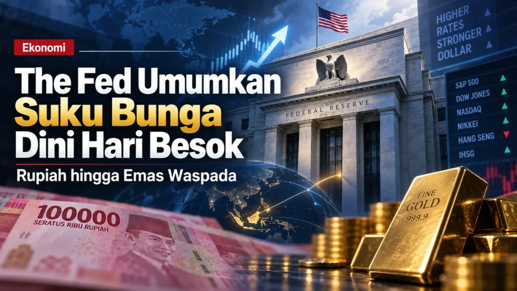 The Fed Berpotensi Naikkan Bunga, Apa Dampaknya ke Rupiah dan Emas?