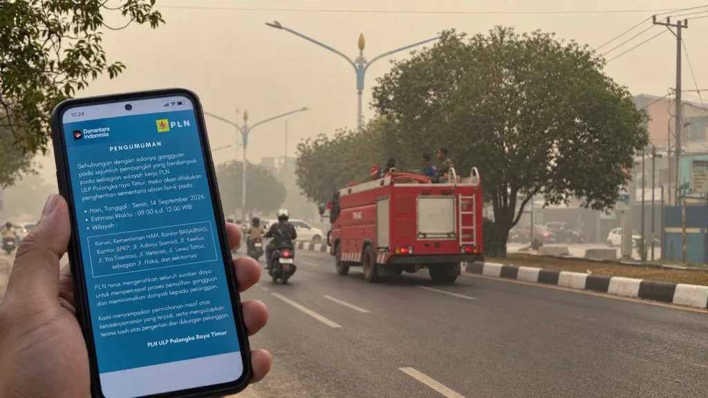 Asap Pekat, BBM Antre, Listrik Padam: Tiga Krisis Himpit Palangka Raya