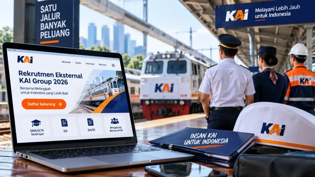 KAI Buka Rekrutmen SMA hingga S1, Pendaftaran Mulai Hari Ini