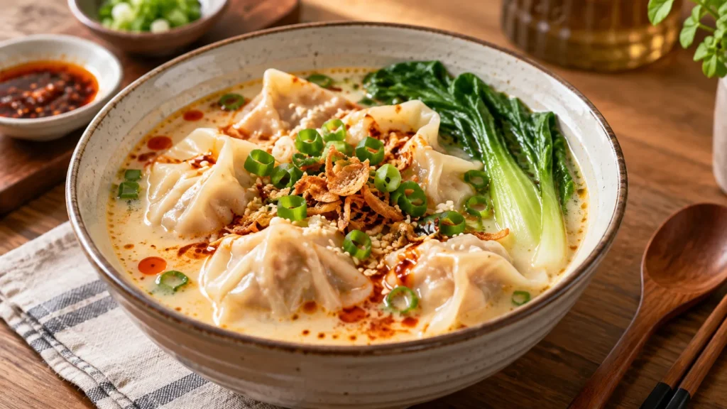 Resep Pangsit Kuah Creamy yang Gurih, Begini Cara Membuatnya