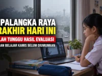 Pelajar Palangka Raya mengikuti PJJ sambil menunggu evaluasi kualitas udara dan keputusan pembelajaran berikutnya.