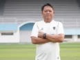 Pelatih Isenmulang Kalteng FC Mundari Karya memberikan keterangan setelah pertandingan melawan Bhayangkara Presisi Lampung FC