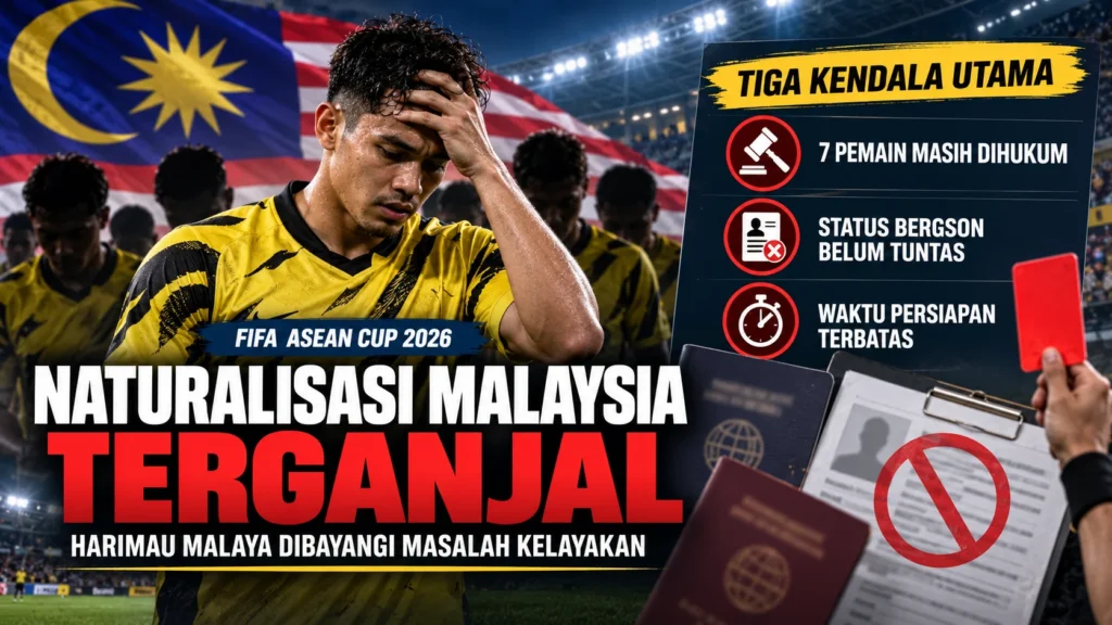 Malaysia Terancam Tanpa Tujuh Pemain Naturalisasi di FIFA ASEAN Cup