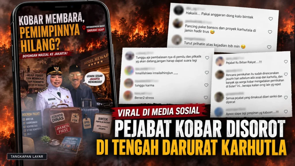 Pejabat Kobar Disebut Hadiri Pesta di Jakarta Saat Karhutla