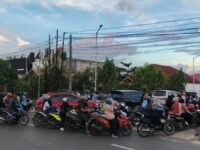 Antrean BBM di SPBU Kalteng saat pasokan mengalami gangguan