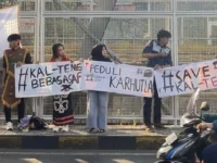 Mahasiswa dan pelajar Kalimantan Tengah di Malang Raya menggalang dana untuk membantu korban Karhutla Kalteng.