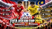 Timnas Indonesia jelang pertandingan melawan Malaysia di FIFA ASEAN Cup 2026.