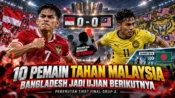 Timnas Indonesia bertahan dengan 10 pemain saat menghadapi Malaysia di FIFA ASEAN Cup 2026.