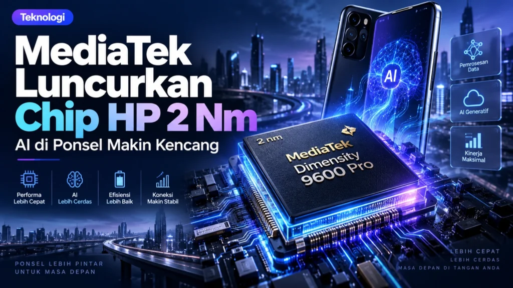 MediaTek Dimensity 9600 Pro Resmi, Chip 2 Nm Bawa AI Lebih Kencang