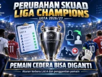 Aturan perubahan skuad pemain Liga Champions UEFA 2026/27
