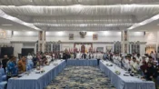 Pertemuan Gubernur Kalteng Agustiar Sabran bersama tokoh lintas agama membahas karhutla di Palangka Raya.