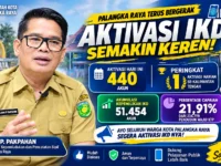 Alman P. Pakpahan Kepala Disdukcapil Palangka Raya mengajak warga aktivasi IKD