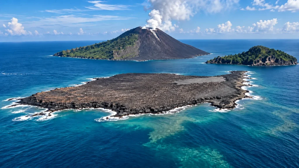 Dua Daratan Baru Muncul di Sekitar Anak Krakatau