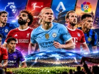 Ilustrasi pemain sepak bola dunia dan Liga Indonesia untuk jadwal dan prediksi bola 16–17 Oktober 2026.