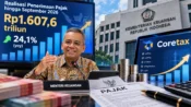 Menteri Keuangan memaparkan realisasi penerimaan pajak Indonesia hingga September 2026 dan perkembangan penerapan Coretax.