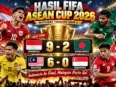 Hasil FIFA ASEAN Cup 2026 Indonesia menang 9-2 atas Bangladesh dan Malaysia mengalahkan Singapura 6-0.