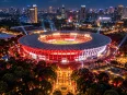 Ilustrasi Stadion Utama Gelora Bung Karno Jakarta menjelang final FIFA ASEAN Cup 2026 Indonesia vs Thailand.