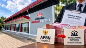 Bangunan Koperasi Desa Kelurahan Merah Putih yang mulai beroperasi dengan manajer KDKMP pada Oktober 2026.